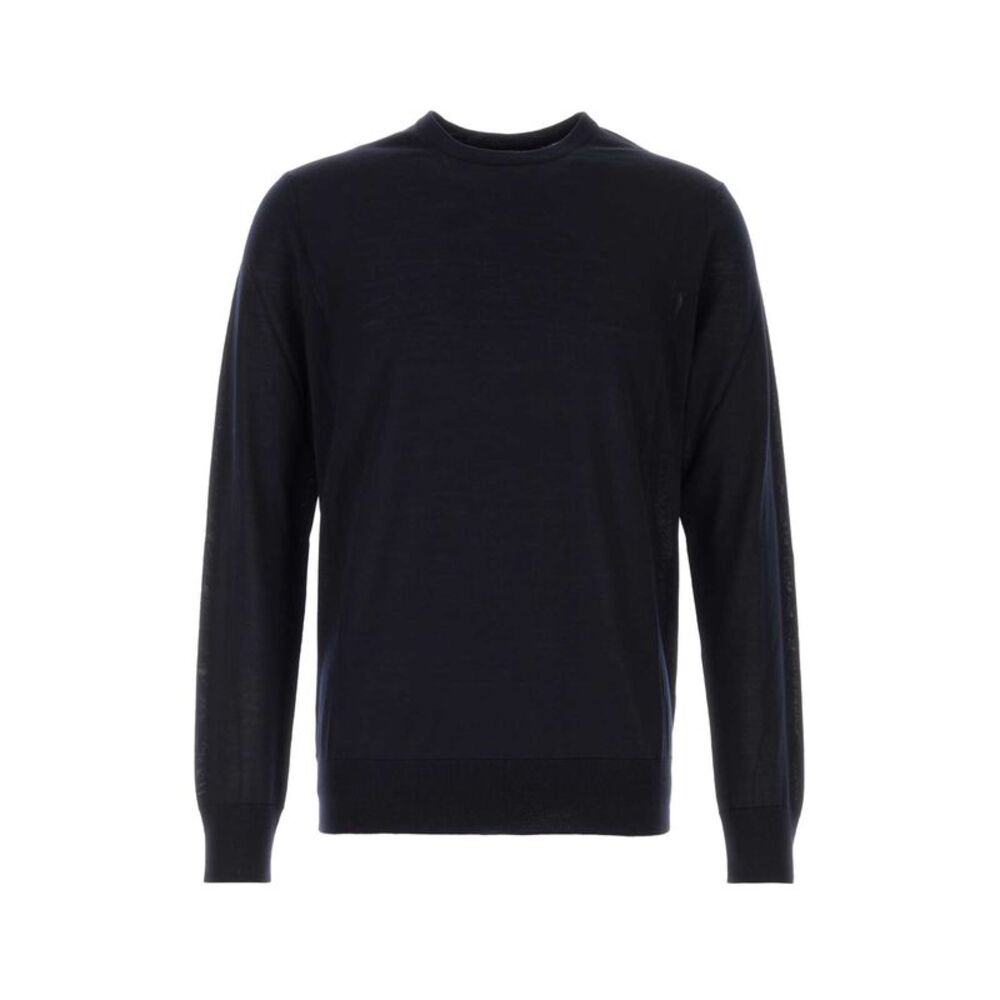 Giorgio Armani Men Midnight Blue Wool Sweater